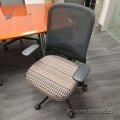 Black Teknion Projek Mesh Back Office Chair w/ Patterned Seat